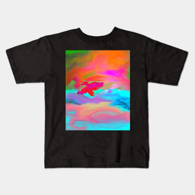 Trippy ocean Kids T-Shirt by Joelartdesigns